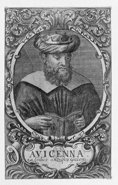 Porträt von Avicenna (Ibn Sina) (980-1037) beim Lesen von French School